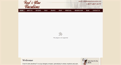 Desktop Screenshot of foodnwinevacations.com